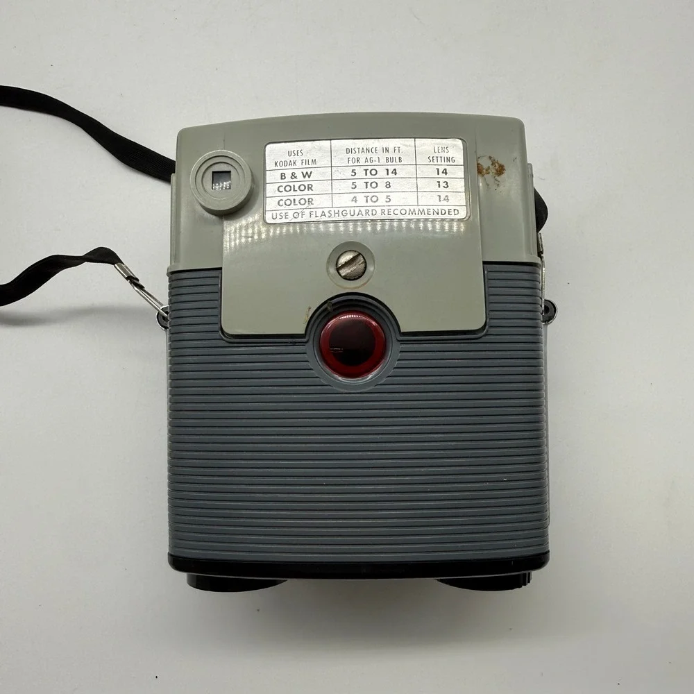 Kodak Brownie Starmite Camera Outfit Vintage 127 Film Gray Kit with Box Bulbs